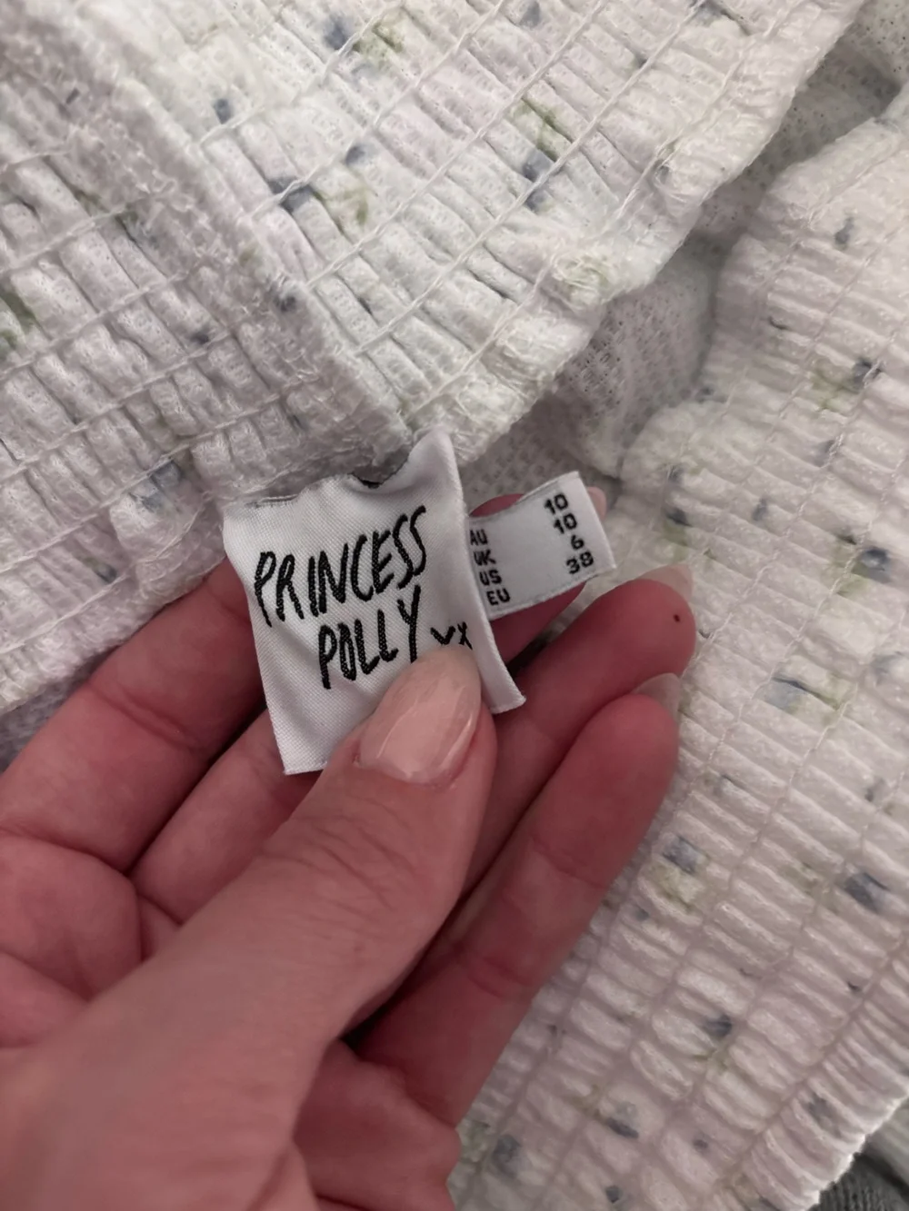Princess Polly White Floral Pajama Set Medium